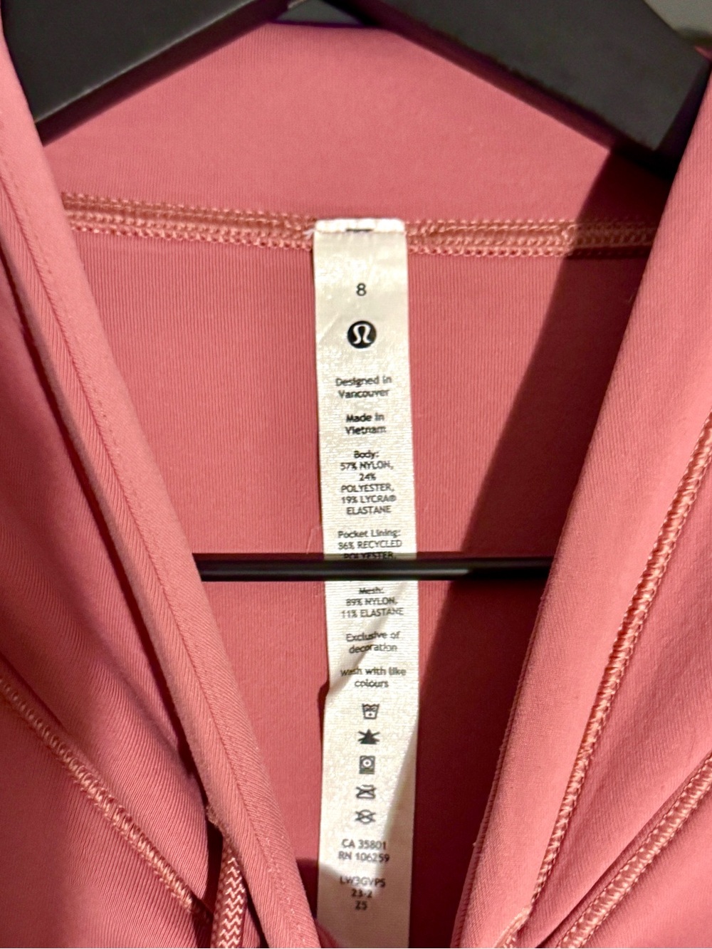 Lululemon Women's Dusty Rose Hooded Pullover - Picture 3 of 3